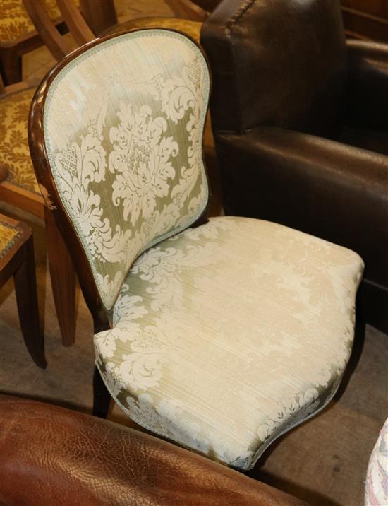 French Hepplewhite style mahogany chair